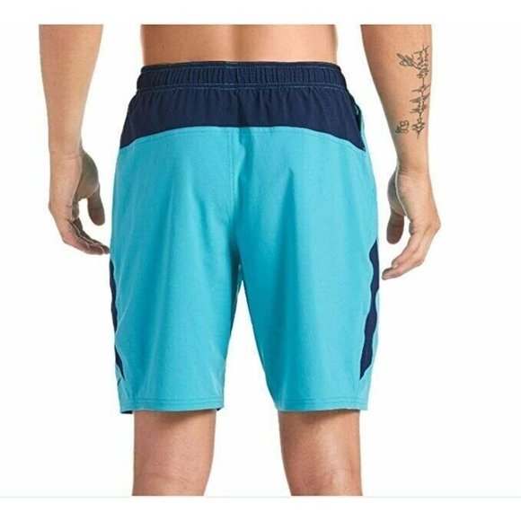 Nike Mens Contend Water-Repellent 9" Swim Trunks Blue Size S MSRP $52 - Picture 2 of 2